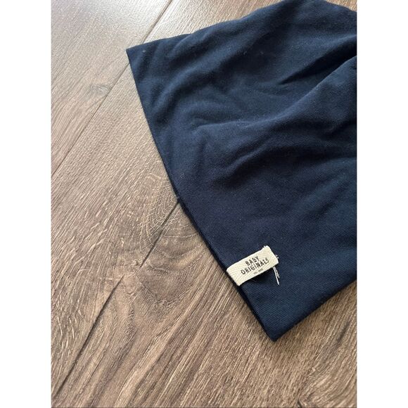 H&M 2-pack cotton hats - White/Bear /Navy  Lined size 18 m- 2 T - Picture 2 of 4